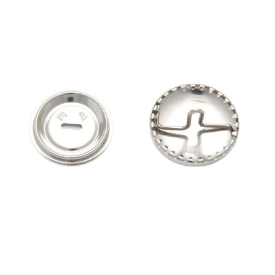 Self Cover Button Metal 23mm 