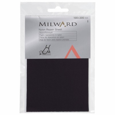 Milward Repair Sheet Nylon: Self-Adhesive 100 x 200mm Dark Blue