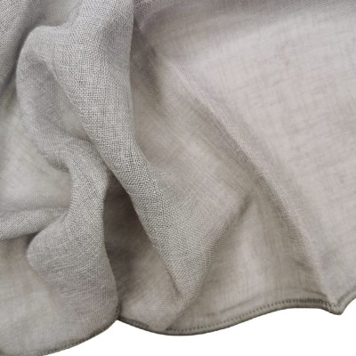 Chantilly Linen Look Weighted Voile Fabric 300cm - Silver