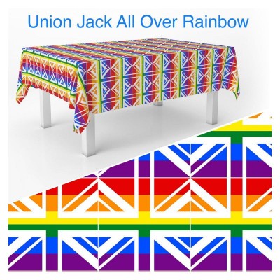 (PRE ORDER) Union Jack Rainbow Fabric - All Over Design