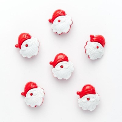 Santa Head Button - Size 34