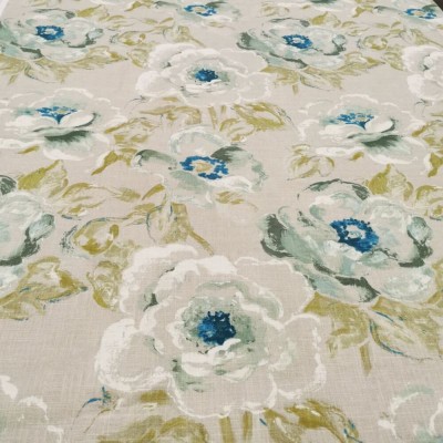 Edinburgh Weavers Soft Linen Coton Viscose Fabric Flowers 3