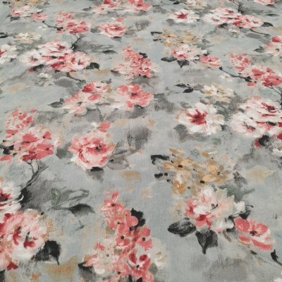 Edinburgh Weavers Soft Linen Viscose Fabric Flowers 9