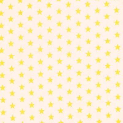 100% Cotton Fabric - Mini Stars Sunshine Yellow on White
