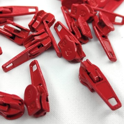 Zip Pulls for Continuous Zip - Size 3 Red