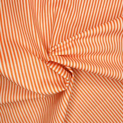 100% Cotton Fabric by Crafty Cotton - Candy Stripe - Orange