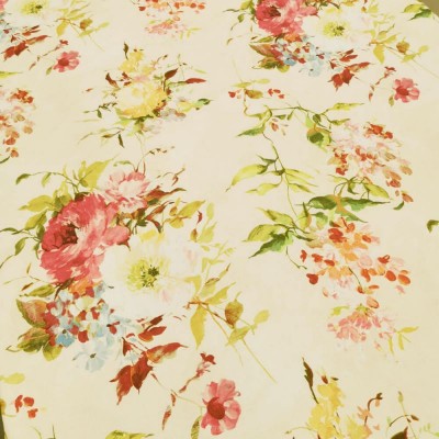 Edinburgh Weavers Soft Linen Viscose Fabric Flowers 2