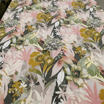 Edinburgh Weavers Soft Linen Viscose Fabric Flowers 5