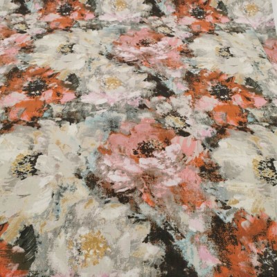 Edinburgh Weavers Soft Linen Viscose Fabric Flowers 6