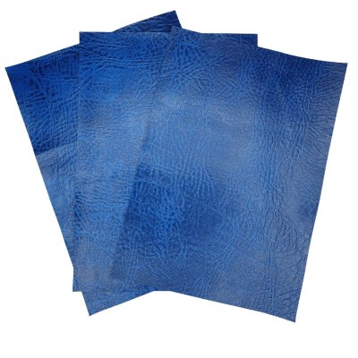 A4 Sheet - Fire Retardant Leatherette Leather Faux Fabric - Royal Blue