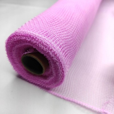 53cm - Plain Decorative Deco Mesh - Baby Pink