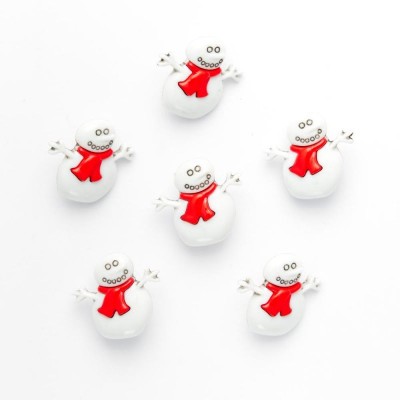 Snowman Button - Size 32