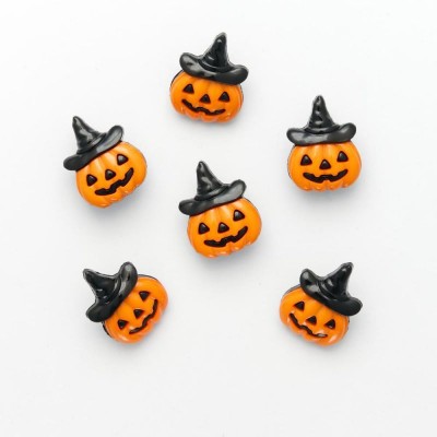 Pumpkin with Witch Hat Buttons - Size 34