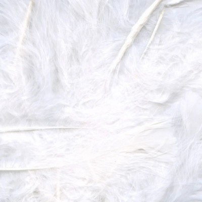 Eleganza Craft Marabout Feathers Mixed 3inch-8inch 8g bag - White