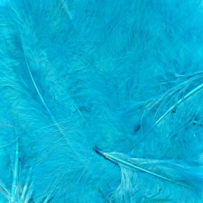 Eleganza Craft Marabout Feathers Mixed 3inch-8inch 8g bag - Turquoise