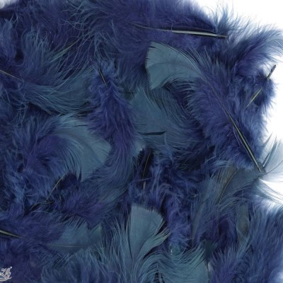 Eleganza Craft Marabou Feathers Mixed 3inch-8inch 8g bag - Navy Blue