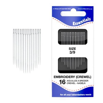 Essentials Hand Sewing Needles - Embroidery Needles Size 3/9