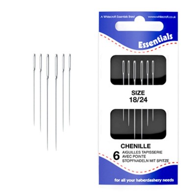 Essentials Hand Sewing Needles - Chenille Needles Size 18/24