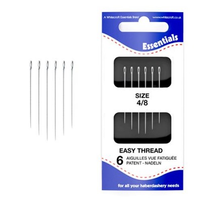 Essentials Hand Sewing Needles - Easy Thread Needles Size 4/8