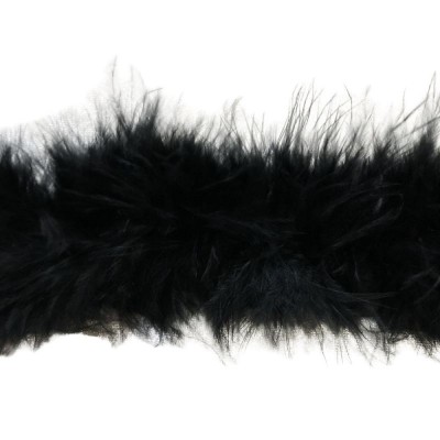 Marabou Feather String (Swansdown) - Black
