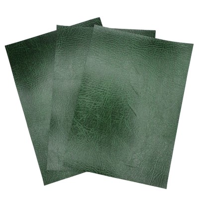 A4 Sheet - Fire Retardant Leatherette Leather Faux Fabric - Bottle Green