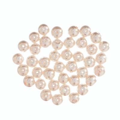 Extra Value Beads - Glass Pearls 8mm - Pink