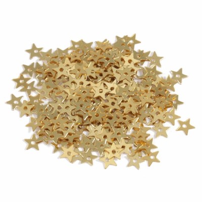 Extra Value Beads - Small Sequins Stars Gold