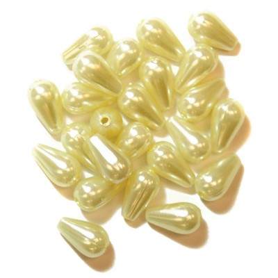 Trimits Beads - Pearl Drops 6 x 9mm Cream
