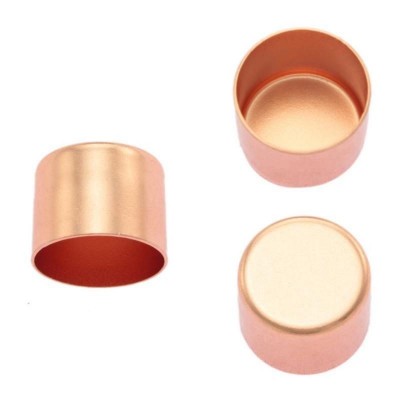 Cord End Cap - Rose Gold - 12mm 