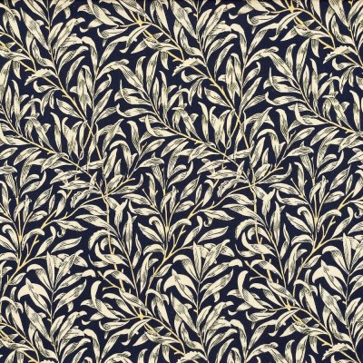 100% Cotton By Crafty Cotton William Morris Design - Willow Bough Navy