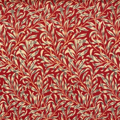 100% Cotton By Crafty Cotton William Morris Design - Willow Bough Crimson