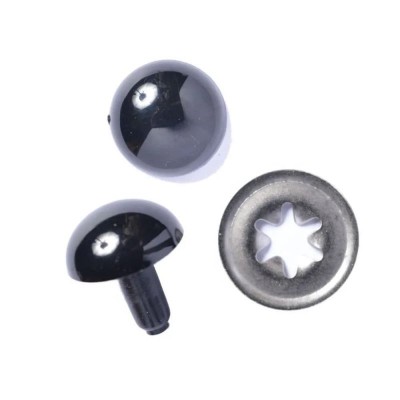 Safety Toy Eyes Solid Black 16.5mm