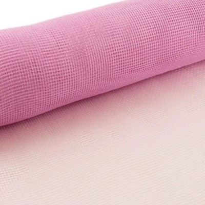 25cm - Plain Decorative Deco Mesh - Pale Pink
