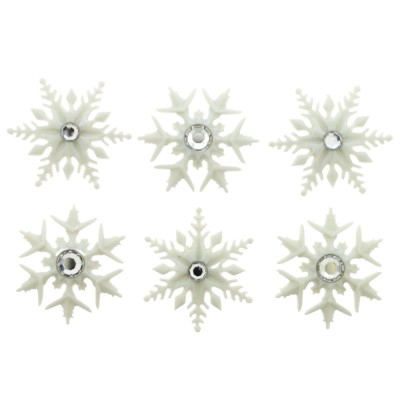 Dress It Up Buttons - Snowflakes