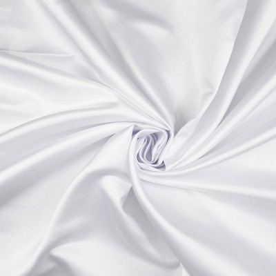 Duchess Satin Fabric - White