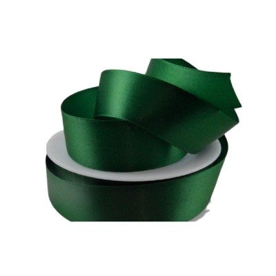 Double Sided Satin Ribbon - Emerald Green 50mm