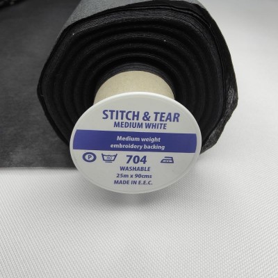 704 Stitch and Tear Backing Medium - Black 90cm