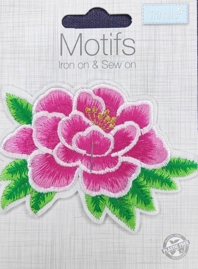 Trimits Motif - Pink Flower
