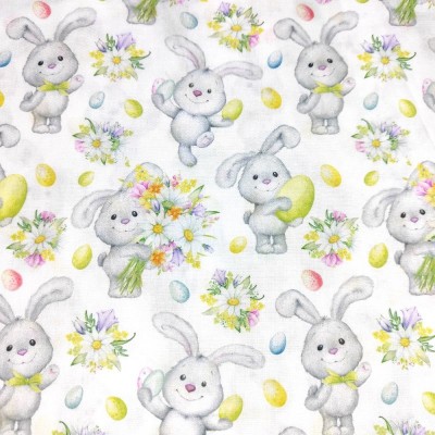 100% Cotton Fabric by Rose & Hubble - Easter Cuties