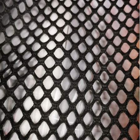 BLACK FISH NET AIRTEX MESH FABRIC POLYESTER STRETCH MATERIAL 3 TO