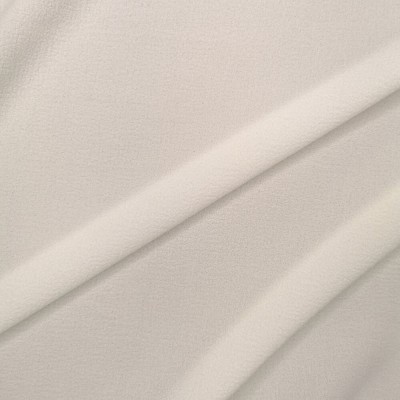 Heavy Crepe Fabric Material - Ivory