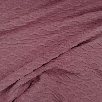 Wave Jersey 4 Way Stretch Fabric - Mauve