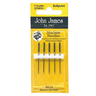 John James Machine Needles - Ball Point 14 / 90