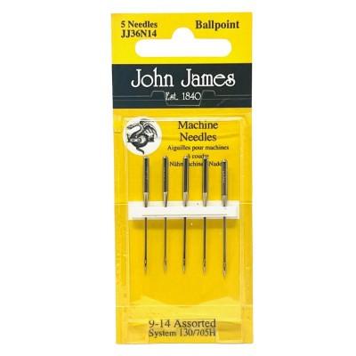 John James Machine Needles - Ball Point 9 / 14