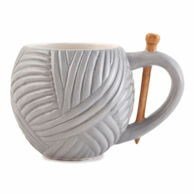 Mug / Cup Yarn Ball Design - Grey