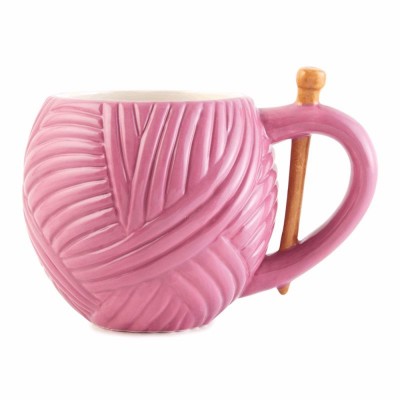 Mug / Cup Yarn Ball Design - Pink