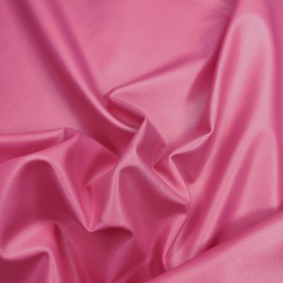 Matt Leather Look Fabric - Pink