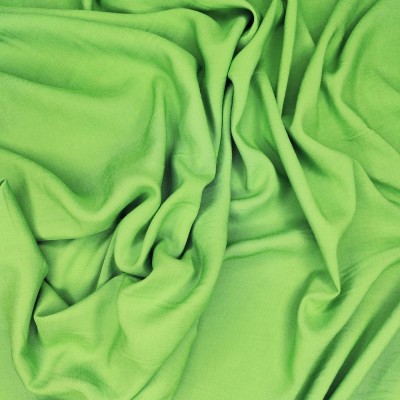 Poly Viscose Plain Fabric - Apple Green