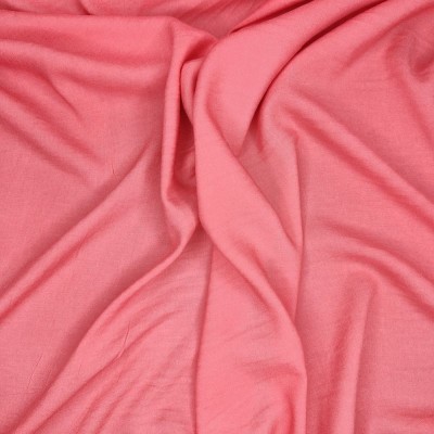 Poly Viscose Plain Fabric - Raspberry