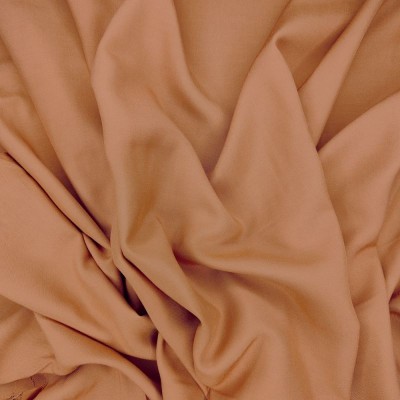 Poly Viscose Plain Fabric - Terracotta